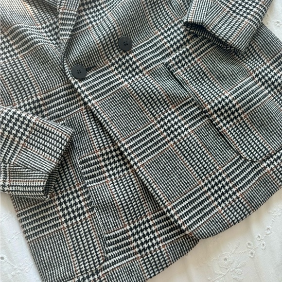 H&M Double Button Houndstooth Blazer Jacket (Size US 8) - Picture 7 of 7